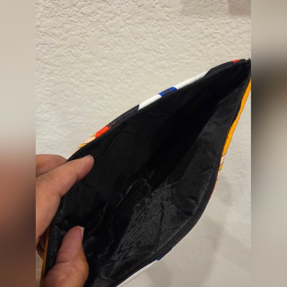 Colorful Abstract Print Pouch - Picture 2 of 2